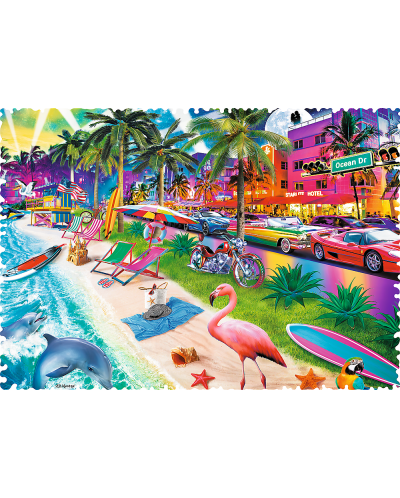 Puzzle 600 piece Trefl - Miami beach - 2